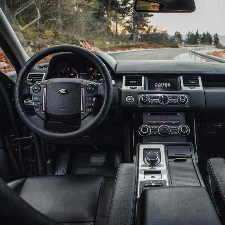 land rover dashboard with service indicator