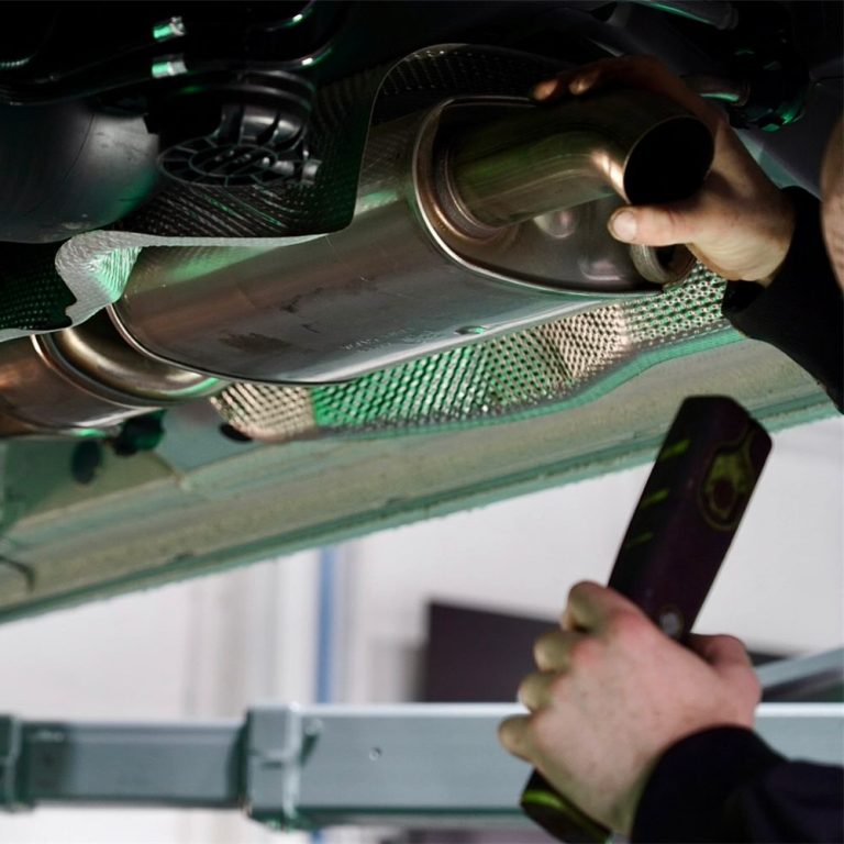 exhaust servicing process